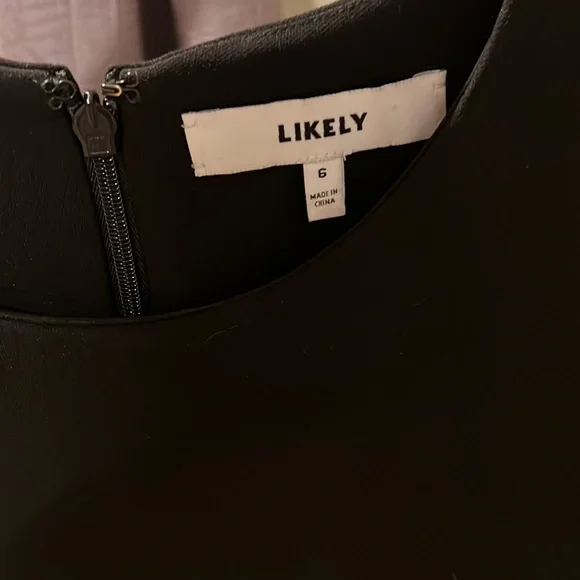 LIKELY BECKETT DRESS. BLACK. SIZE 6 - Picture 2 of 7